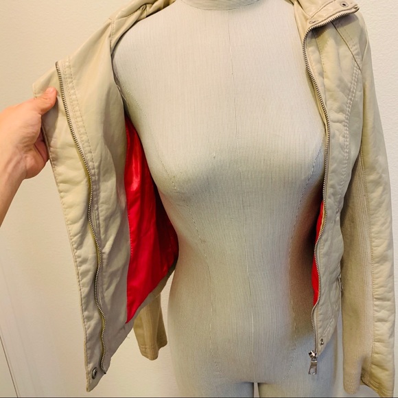 SUZY SHIER 🤩 LEATHER JACKET XS-S ZIPPER CUTE - Picture 4 of 8